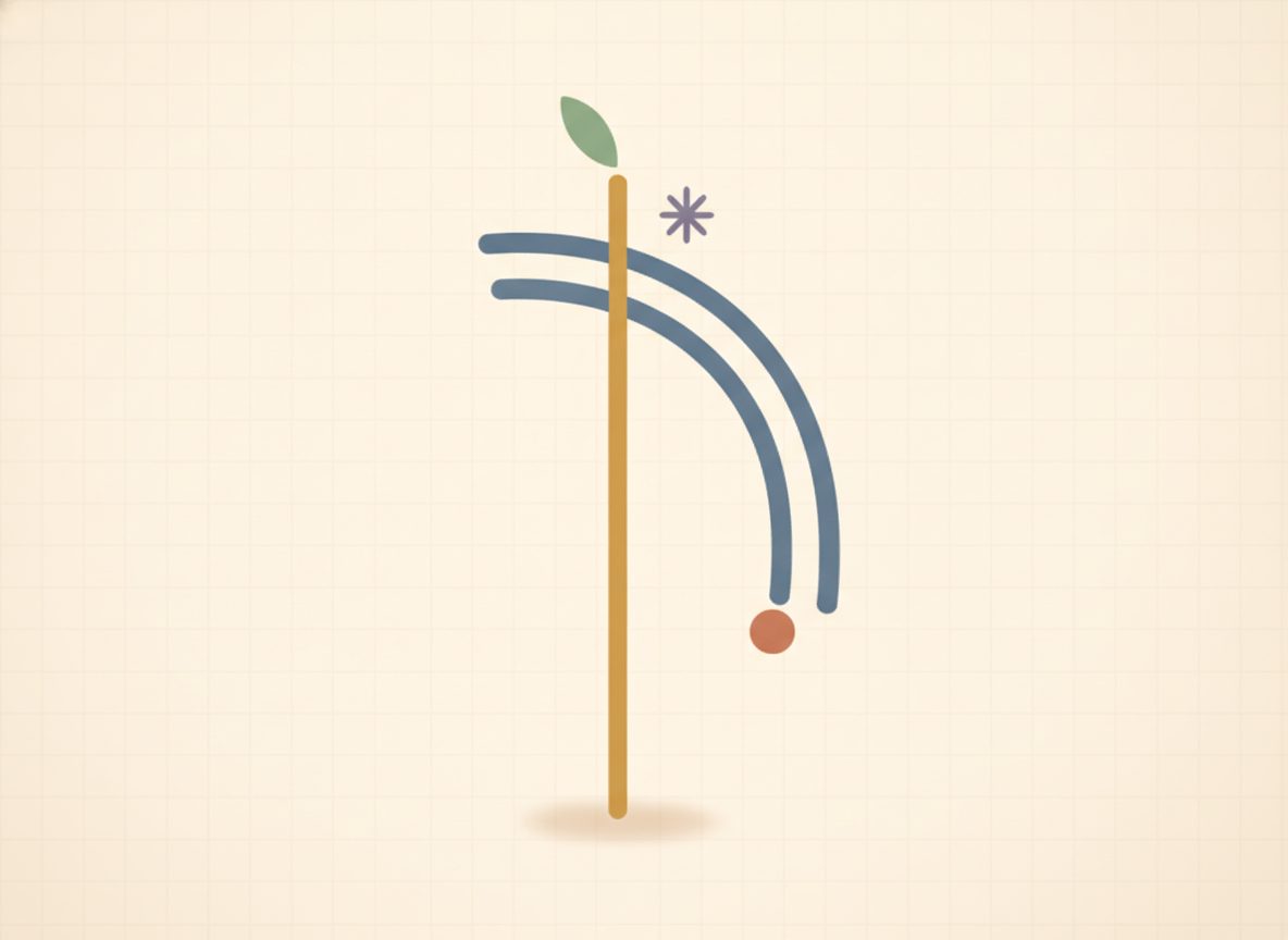 A vertical line sweeping across a curve, picturing the vertical-line test.
